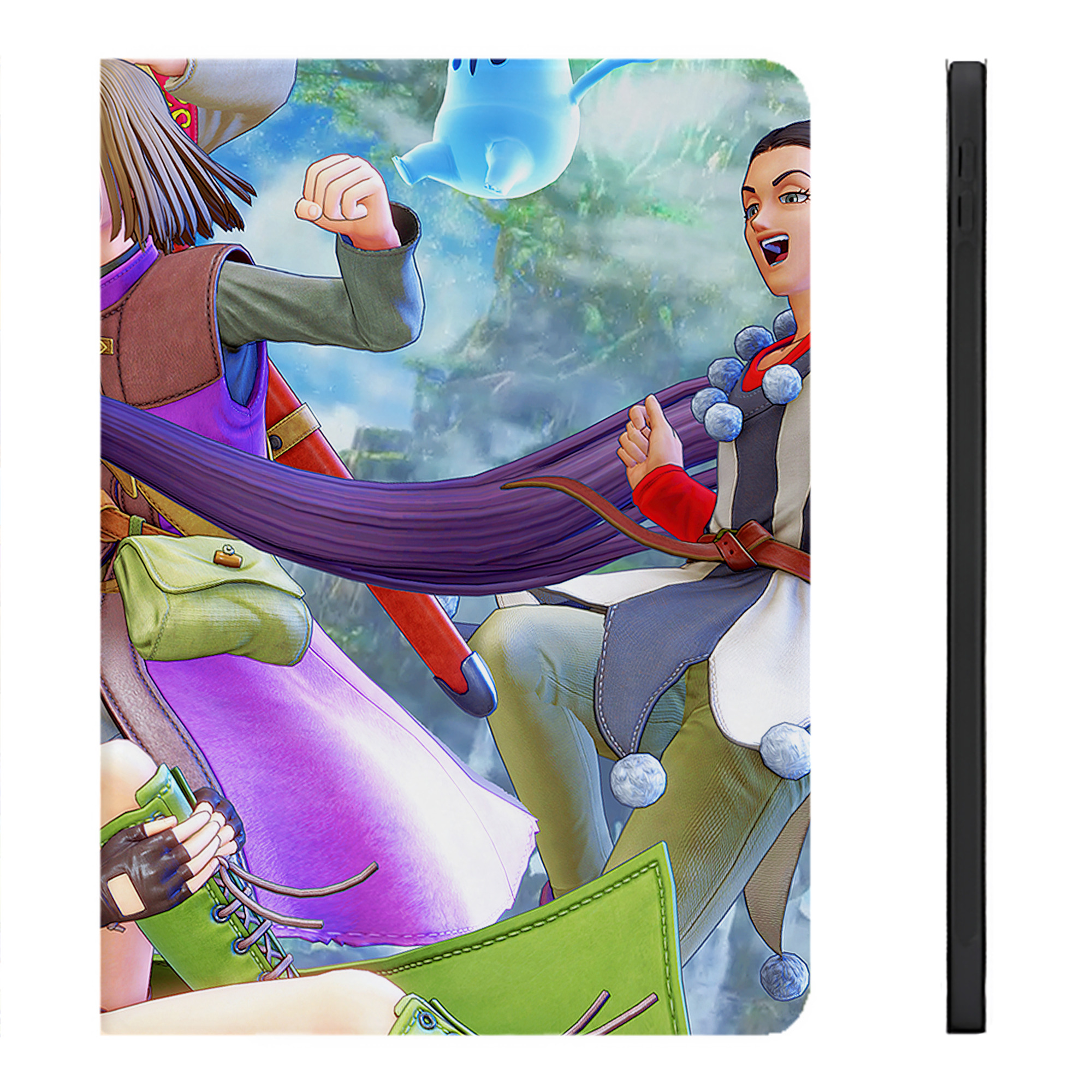 （画像用） ドラゴンクエスト Doragon Kuesuto Dragon Quest IPadケース ペンホルダー付き ブックスタイルデザイン